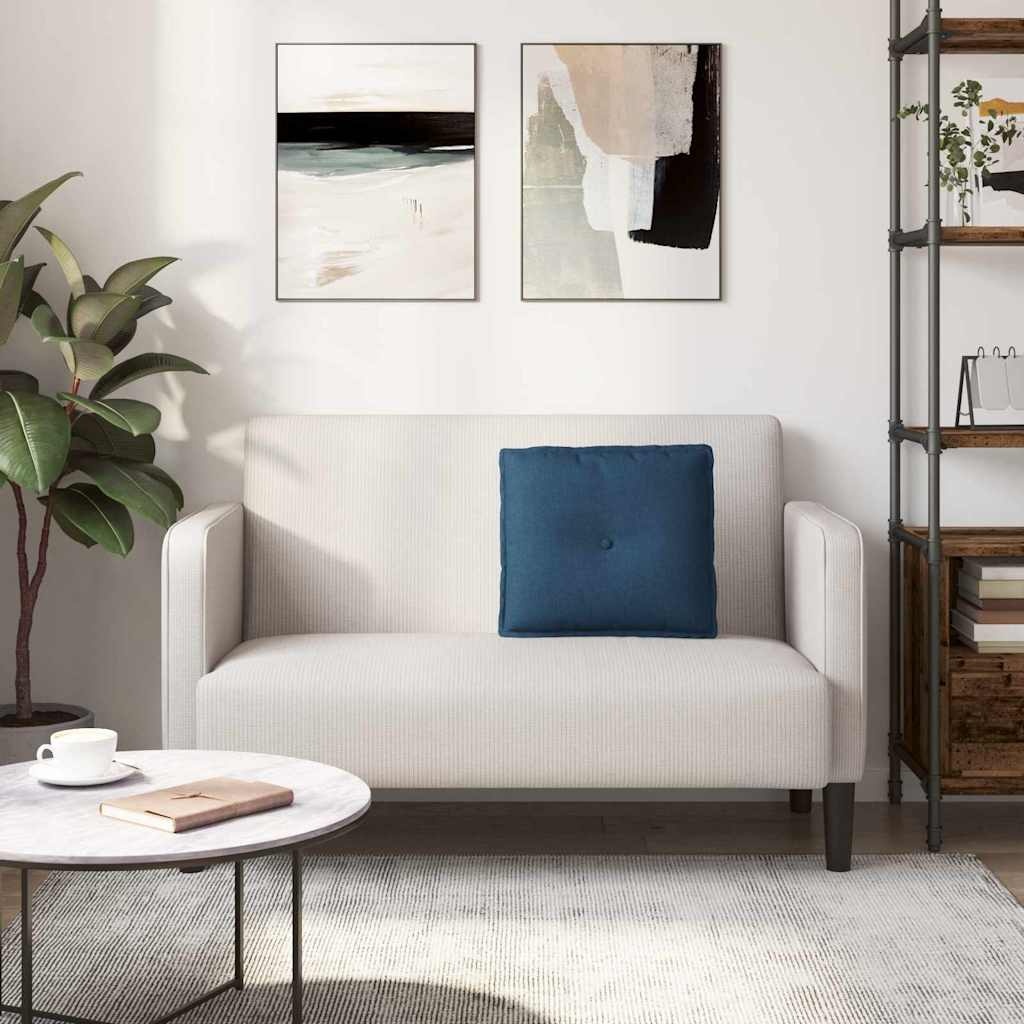 VidaXL Rugkussen Blauw 50 x 19 x 45 cm Stof