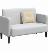 VidaXL Rugkussen Crème 50 x 19 x 45 cm Stof