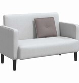 VidaXL Rugkussen Taupe 50 x 19 x 45 cm Stof