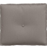 VidaXL Rugkussen Taupe 50 x 19 x 45 cm Stof