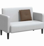 VidaXL Rugkussen Bruin 50 x 19 x 45 cm Stof