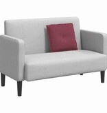 VidaXL Rugkussen Wijnrood 50 x 19 x 45 cm Stof