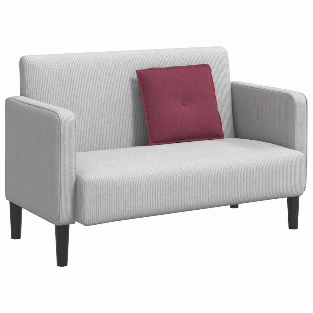 VidaXL Rugkussen Wijnrood 50 x 19 x 45 cm Stof