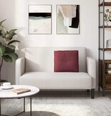 VidaXL Rugkussen Wijnrood 50 x 19 x 45 cm Stof