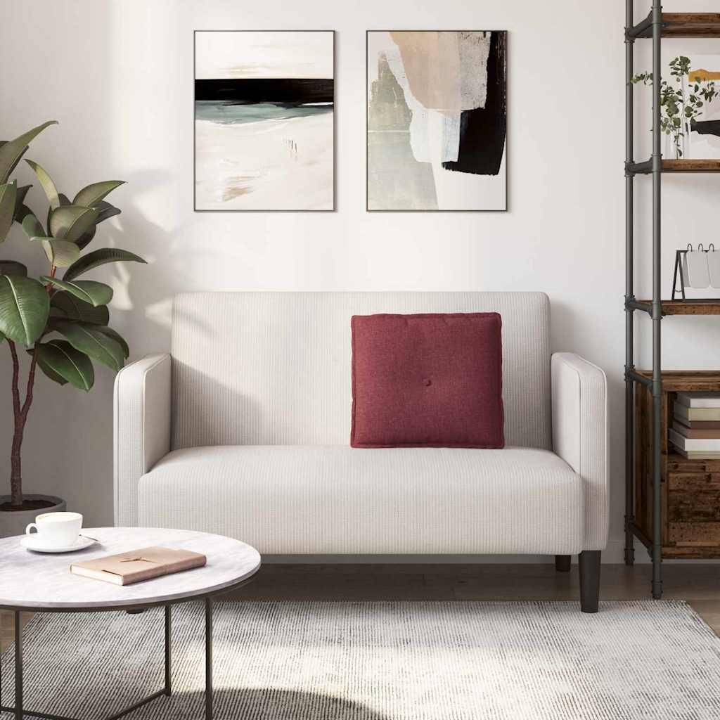 VidaXL Rugkussen Wijnrood 50 x 19 x 45 cm Stof