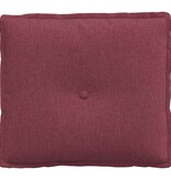 VidaXL Rugkussen Wijnrood 50 x 19 x 45 cm Stof