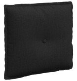 VidaXL Rugkussen Zwart 50 x 19 x 45 cm Stof