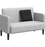 VidaXL Rugkussen Zwart 50 x 19 x 45 cm Stof