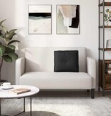 VidaXL Rugkussen Zwart 50 x 19 x 45 cm Stof