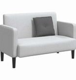 VidaXL Rugkussen Donkergrijs 50 x 19 x 45 cm Stof