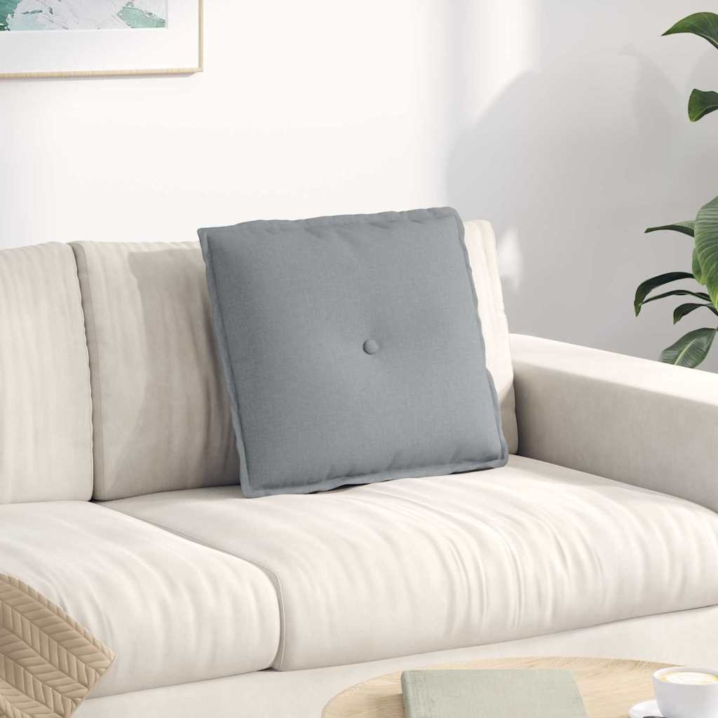 VidaXL Rugkussen Lichtgrijs 50 x 19 x 45 cm Stof