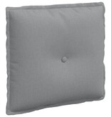 VidaXL Rugkussen Lichtgrijs 50 x 19 x 45 cm Stof