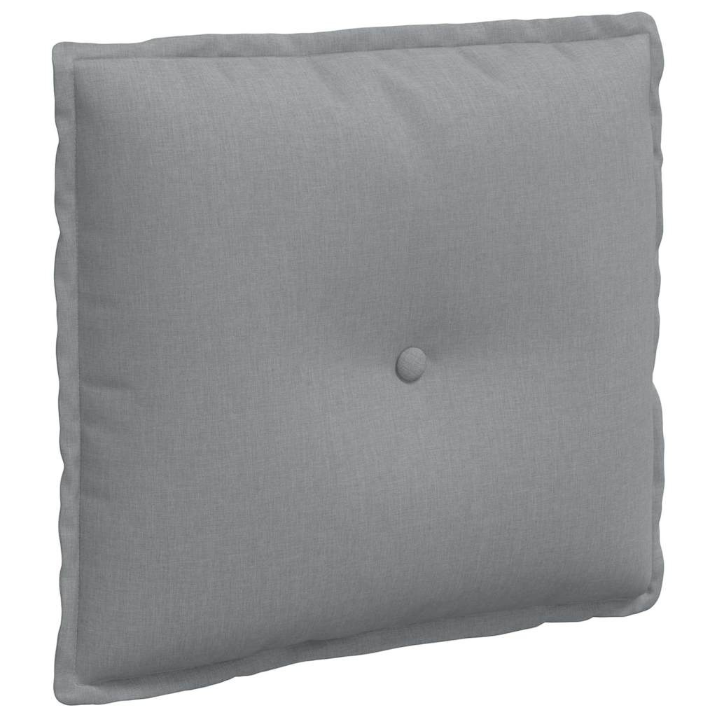 VidaXL Rugkussen Lichtgrijs 50 x 19 x 45 cm Stof