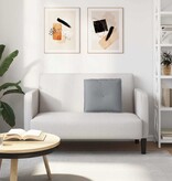 VidaXL Rugkussen Lichtgrijs 50 x 19 x 45 cm Stof