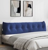 VidaXL Rugkussen Politieblauw 200 x 24 x 50 cm Fluweel