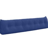VidaXL Rugkussen Politieblauw 200 x 24 x 50 cm Fluweel