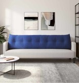 VidaXL Rugkussen Politieblauw 200 x 24 x 50 cm Fluweel