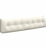 VidaXL Rugkussen Crème 200 x 24 x 50 cm Fluweel