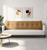 VidaXL Rugkussen Bruin 200 x 24 x 50 cm Fluweel