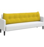 VidaXL Rugkussen Geel 200 x 24 x 50 cm Fluweel