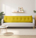 VidaXL Rugkussen Geel 200 x 24 x 50 cm Fluweel