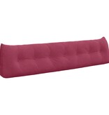 VidaXL Rugkussen Wijnrood 200 x 24 x 50 cm Fluweel