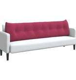 VidaXL Rugkussen Wijnrood 200 x 24 x 50 cm Fluweel