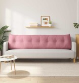 VidaXL Rugkussen Roze 200 x 24 x 50 cm Fluweel