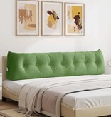 VidaXL Rugkussen Lichtgroen 200 x 24 x 50 cm Fluweel