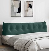 VidaXL Rugkussen Donkergroen 200 x 24 x 50 cm Fluweel