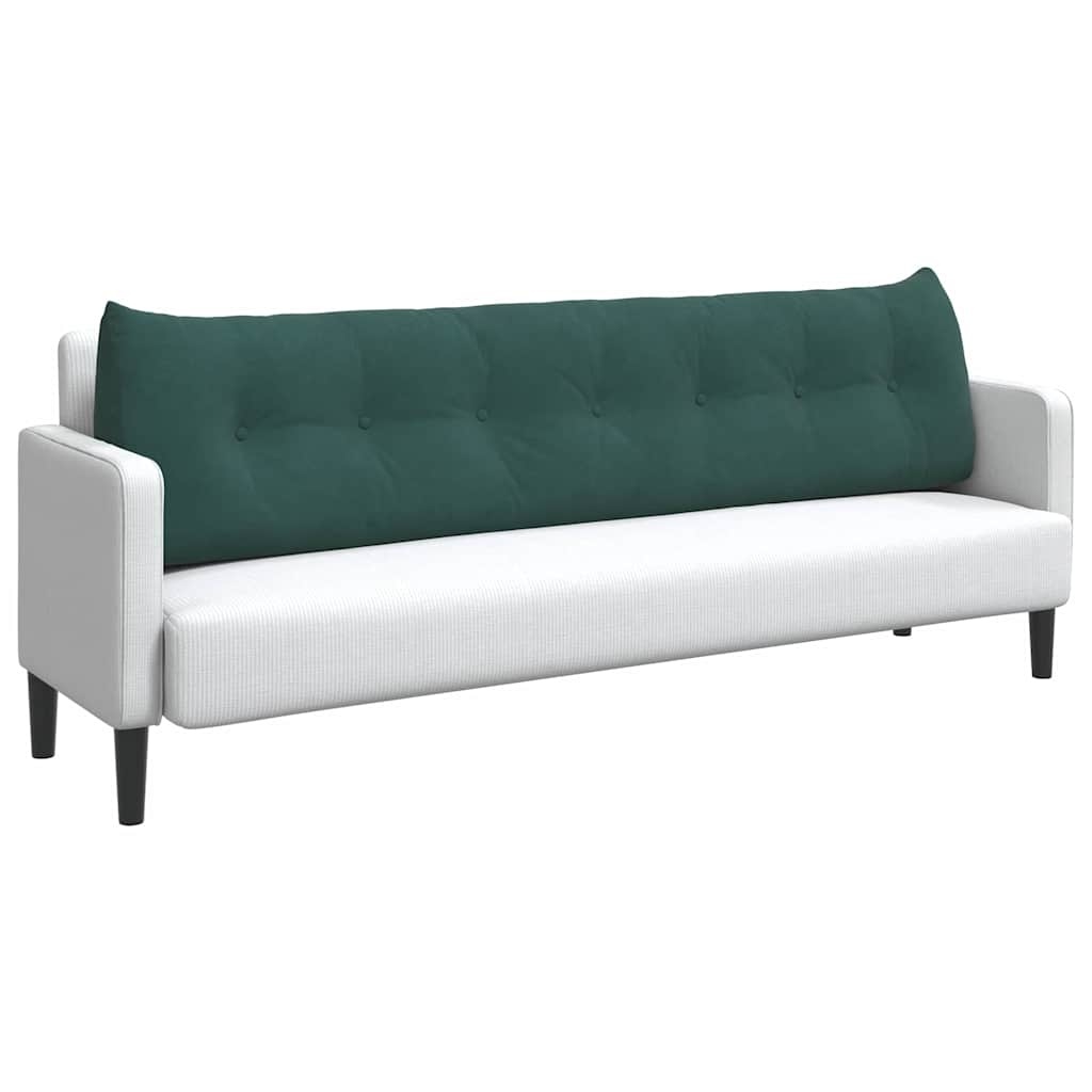 VidaXL Rugkussen Donkergroen 200 x 24 x 50 cm Fluweel