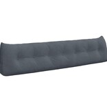 VidaXL Rugkussen Donkergrijs 200 x 24 x 50 cm Fluweel