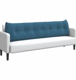 VidaXL Rugkussen Blauw 200 x 24 x 50 cm Fluweel