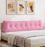 VidaXL Rugkussen Roze 200 x 24 x 50 cm Stof