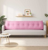 VidaXL Rugkussen Roze 200 x 24 x 50 cm Stof