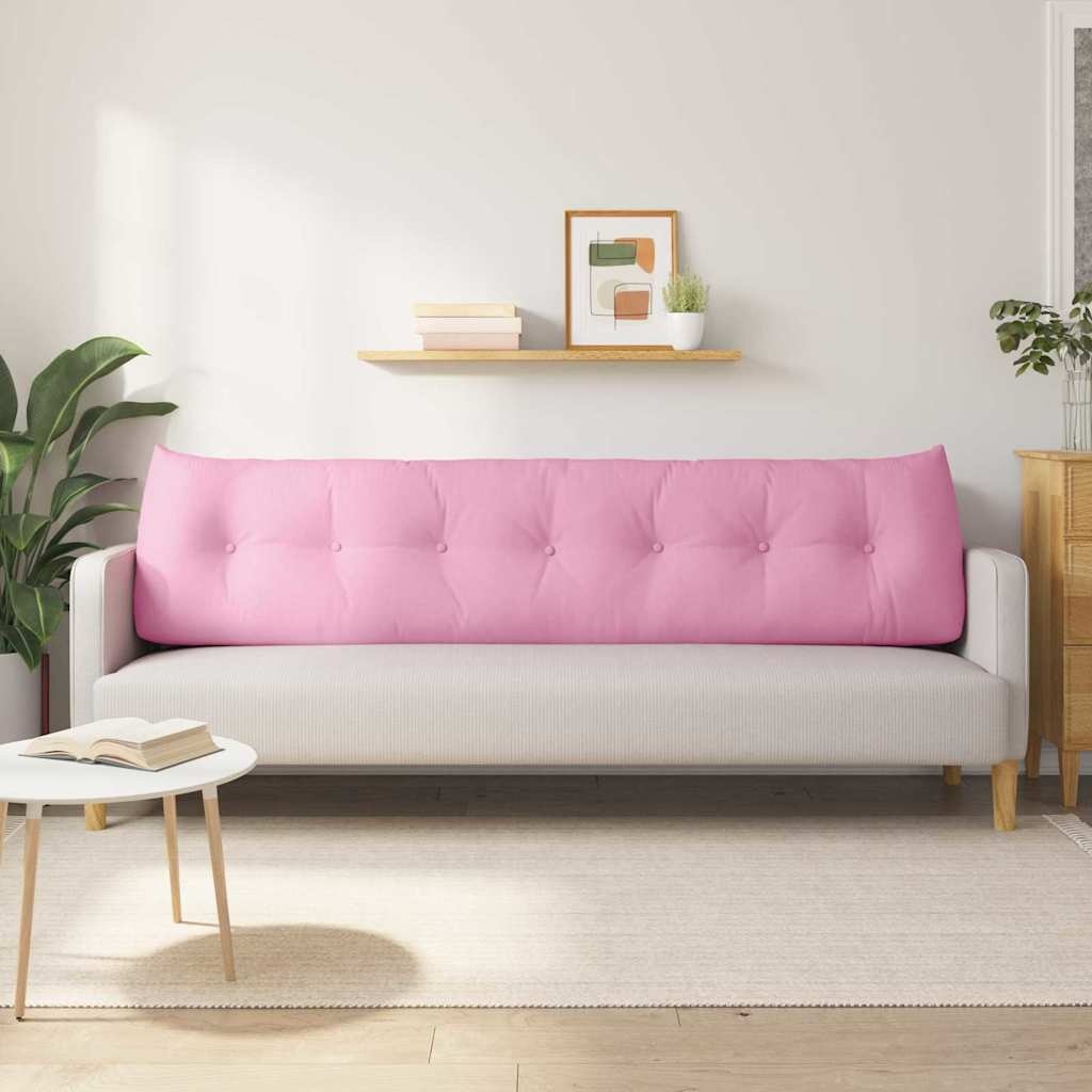VidaXL Rugkussen Roze 200 x 24 x 50 cm Stof