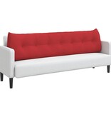 VidaXL Rugkussen Rood 200 x 24 x 50 cm Stof