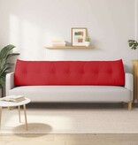 VidaXL Rugkussen Rood 200 x 24 x 50 cm Stof