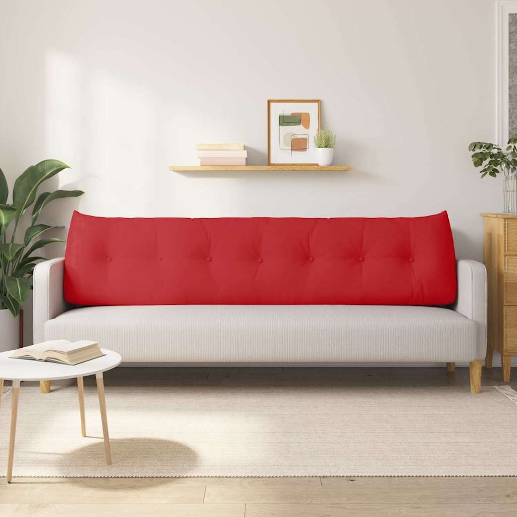 VidaXL Rugkussen Rood 200 x 24 x 50 cm Stof