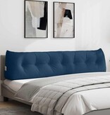 VidaXL Rugkussen Blauw 200 x 24 x 50 cm Stof