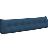 VidaXL Rugkussen Blauw 200 x 24 x 50 cm Stof