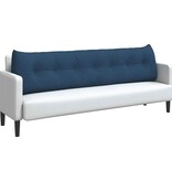 VidaXL Rugkussen Blauw 200 x 24 x 50 cm Stof