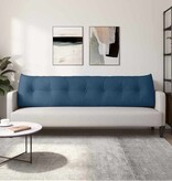 VidaXL Rugkussen Blauw 200 x 24 x 50 cm Stof