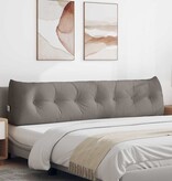 VidaXL Rugkussen Taupe 200 x 24 x 50 cm Stof