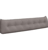 VidaXL Rugkussen Taupe 200 x 24 x 50 cm Stof