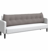 VidaXL Rugkussen Taupe 200 x 24 x 50 cm Stof