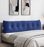 VidaXL Rugkussen Politieblauw 180 x 24 x 50 cm Fluweel