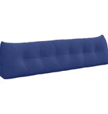 VidaXL Rugkussen Politieblauw 180 x 24 x 50 cm Fluweel
