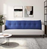 VidaXL Rugkussen Politieblauw 180 x 24 x 50 cm Fluweel