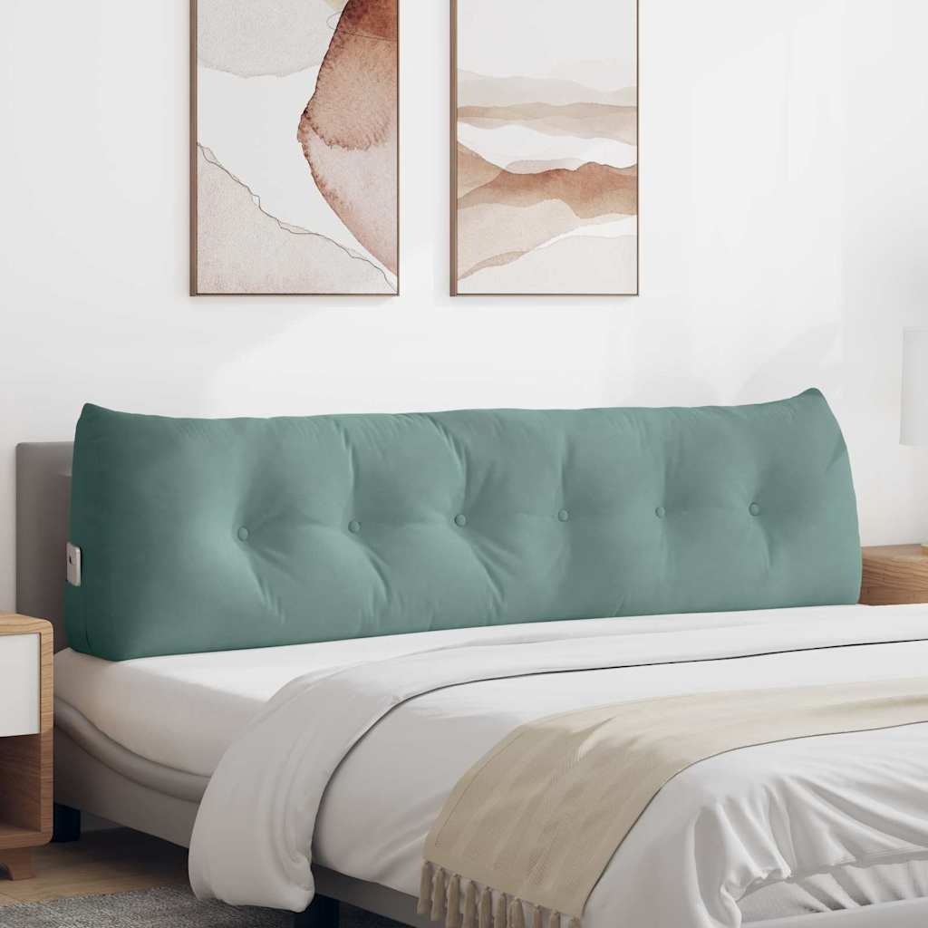VidaXL Rugkussen Zeegroen 180 x 24 x 50 cm Fluweel